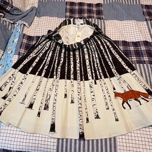 NWT new Corey Lynn calter Anthropologie winter fox skirt medium